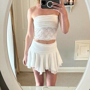 More To Come Women's White Skirt